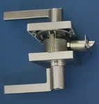 Schlage F80LAT619COL, Keyed Entry Storeroom Door Lever Set, Satin Nickel, Square. Fixed Price $69.84.