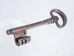 Antique Key 18TH 19TH Century Forged Iron Treasure Chest Safe. Fixed Price $221.33.
