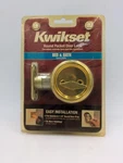 Kwikset 335 Round Privacy Bed Bath Gold Tone Pocket Door Lock New. Fixed Price $11.99.