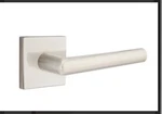 New Baldwin Emtek Stuttgart Lever W/ Square Rosette Privacy Satin Nickel Rh. Fixed Price $99.99.
