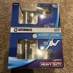 Brinks Heavy Duty Wave Lever Satin Nickel Interior Locking Bed & Bath 2713-119. Fixed Price $19.99.