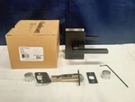 Kwikset 720HFLRCT-514 Halifax Passage Lever Black Rect Rose No Hardware Read. Fixed Price $15.67.