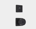 Home Decorators Collection Ridgeway Matte Black Single Cylinder Door Knob Combo. Fixed Price $34.99.