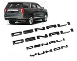 4PCS Gloss Black Door Rear Denali Yukon Emblems Letters Compatible With 2021-.... Fixed Price $90.00.