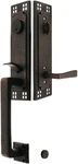 Arts & Crafts Tubular Handleset In Oil Rubbed Bronze With Hammered Levers. Fixed Price $720.99.