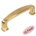 *10 Pack* Cosmas Cabinet Hardware Brushed Brass Modern Handle Pulls #4389BB. Fixed Price $33.22.