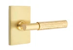 Emtek Select Privacy, Rectangular Rosette, T-bar Stem, Hammered Handle US4 Rh. Fixed Price $226.40.