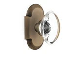 Nostalgic Warehouse Cottage Plate With Oval Clear Crystal Glass Door Knob, Pa.... Fixed Price $294.62.