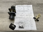 Miseno MLK4090BK Quattro Shaker Passage Door Knob Set W Square Rose. Fixed Price $14.99.