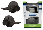 Schlage Sacramento Aged Bronze Reversible Hall & Closet Door Lever F10 716. Fixed Price $23.79.