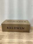 Baldwin PVCRYTRR150 Crystal Privacy Door Knob With Round Rose - Satin Nickel. Fixed Price $89.99.