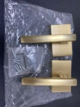 Emtek 5052FRLUS4RH Right Handed Non-turning Dummy Door Lever Set- Satin Brass. Fixed Price $123.99.