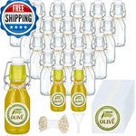 Queekay 20 Pack Mini Swing Top Glass Bottles For Vanilla Extract Homemade Olive. Fixed Price $56.23.