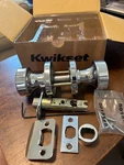 Kwikset Pismo Door Knob (round) Chrome Bed Bath W/ Privacy Lock (set Of 4). Fixed Price $80.00.