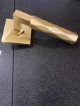 Emtek 505TRUS4 Tribeca Reversible Dummy Lever Set - Satin Brass Collection. Fixed Price $176.99.