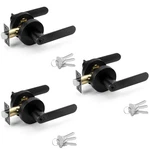 Annfuz 3 Packs Entry Door Lever Lock Same Keysround Keyed Alike Interior. Fixed Price $90.10.