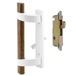Prime-line Mortise Sliding Patio Door Handle Set 3-15/16" Hole White. Fixed Price $62.39.