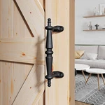 Easelife 9" Barn Door Pull Handle, Rustic Black Cast Iron Grab, Gate Handles,. Fixed Price $18.21.