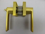 Bonpoly Modern Lever Interior Locking Door Handles Satin Brass 2-3/8" U2C. Fixed Price $13.99.