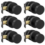 Haidms 6 Matte Black Door Knobs Privacy For Bedroom Pack,. Fixed Price $211.99.
