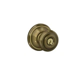 Schlage Georgian Antique Brass Keyed Entry Door Knob. Fixed Price $24.99.