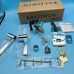 Baldwin Reserve Square Polished Chrome Entry Knob 9BR3540-555. Fixed Price $99.98.