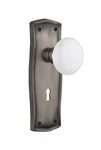 Nostalgic Warehouse Prairie Plate With Keyhole White Porcelain Knob Passage. Fixed Price $69.99.