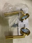 Emtek 5059STUUS4 Disk Rosette Dummy Pair, Stuttgart Lever, 7 Finishes, Satin Bra. Fixed Price $132.99.