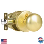 Newlaking Gold/brass Door Knob, Privacy Knobs Interior With Push-button, Vi. Fixed Price $57.95.