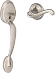 Schlage Plymouth Entry Door Handle With Left Handed Flair FE285 Lh. Fixed Price $45.00.