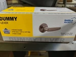 Shield Security Straight Dummy Lever Satin Chrome 913924. Fixed Price $12.00.