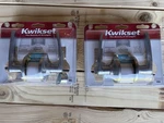 (2) Kwikset Delta 300DL 26D Cp Ksp Bed & Bath Lever Handle Satin Chrome New. Fixed Price $30.00.