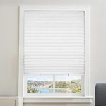 6-PACK Cordless Pleated Light Filtering Shades, 36X72'', Easy Cut & Install, Whi. Fixed Price $39.99.