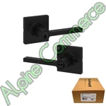 *1-SET* Kwikset Casey Keyed Entry Door Lever Handle Lock Matte Black 94050-663. Fixed Price $34.99.