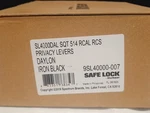 Kwikset Safelock SL4000DALSQT Daylon Privacy Door Lever Square Rose Iron Bk. Fixed Price $13.99.