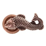 Vicenza Designs DHPA8006L-AC Pollino Passage Left Koi Door Handle.. Fixed Price $399.00.