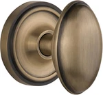Classic Antique Brass Rosette & Dummy Door Knob For Timeless Elegance. Fixed Price $142.99.