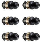 Crutello Privacy Door Knobs For Bed And Bath - Ball Style, Matte Black Interi.... Fixed Price $66.85.