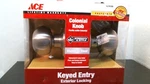 Ace 5239306 Keyed Entry Colonial Knob, Stainless Steel, Free Shipping. Fixed Price $17.50.