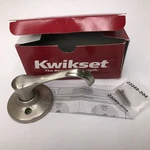 Kwikset Dummy Door Handle Dorian Satin Nickel Visible Screw 488DNL15 Closet Hall. Fixed Price $21.11.