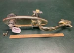 Baldwin Hardware Lexington Brass Trim Set Front Door Handle W/ Key. Fixed Price $95.00.