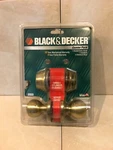 Black & Decker Keyed Entry Knob Deadbolt Usa New Brass Finish. Fixed Price $18.99.