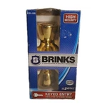 Brinks 2101-105 High Security Keyed Entry Door Knob, Polished Brass, Tulip. Fixed Price $19.99.