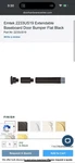 Emtek 2233US19 Piece Extendable Door Stop - Flat Black. White Bumper. Fixed Price $19.50.
