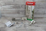 Kwikset San Clemente Front Door No Lock Satin Nickel Handleset 98150-12. Fixed Price $55.99.