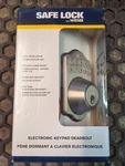 Weiser Safe Lock Electronic Deadbolt, Keyless/keyed System, New. Fixed Price $62.38.