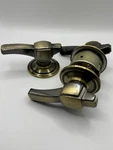 New Schlage Bristol 609 Antique Brass Lever Set. Fixed Price $197.95.