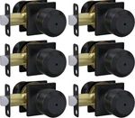 Haidms Pack Black Door Knobs Interior, Privacy -6 Pcs, Matte. Fixed Price $48.97.