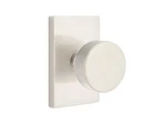Emtek 5212ROUUS15 Privacy, Rectangular Rosette, Round Knob Satin Nickel. Fixed Price $152.00.
