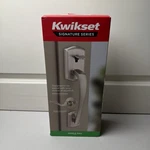 Kwikset Prescott Satin Nickel Door Handleset Only With Tustin New. Fixed Price $55.00.